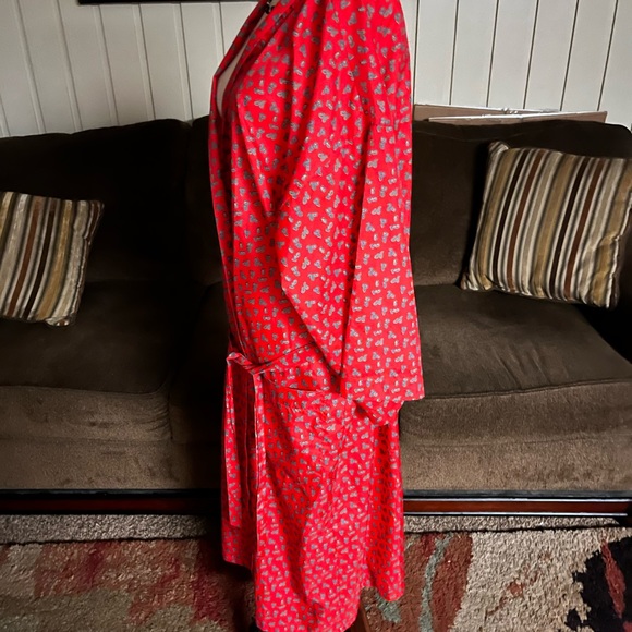 Pierre Cardin • Red • Size Small/ Medium • Women • Paisley Design • Robe - Picture 6 of 14